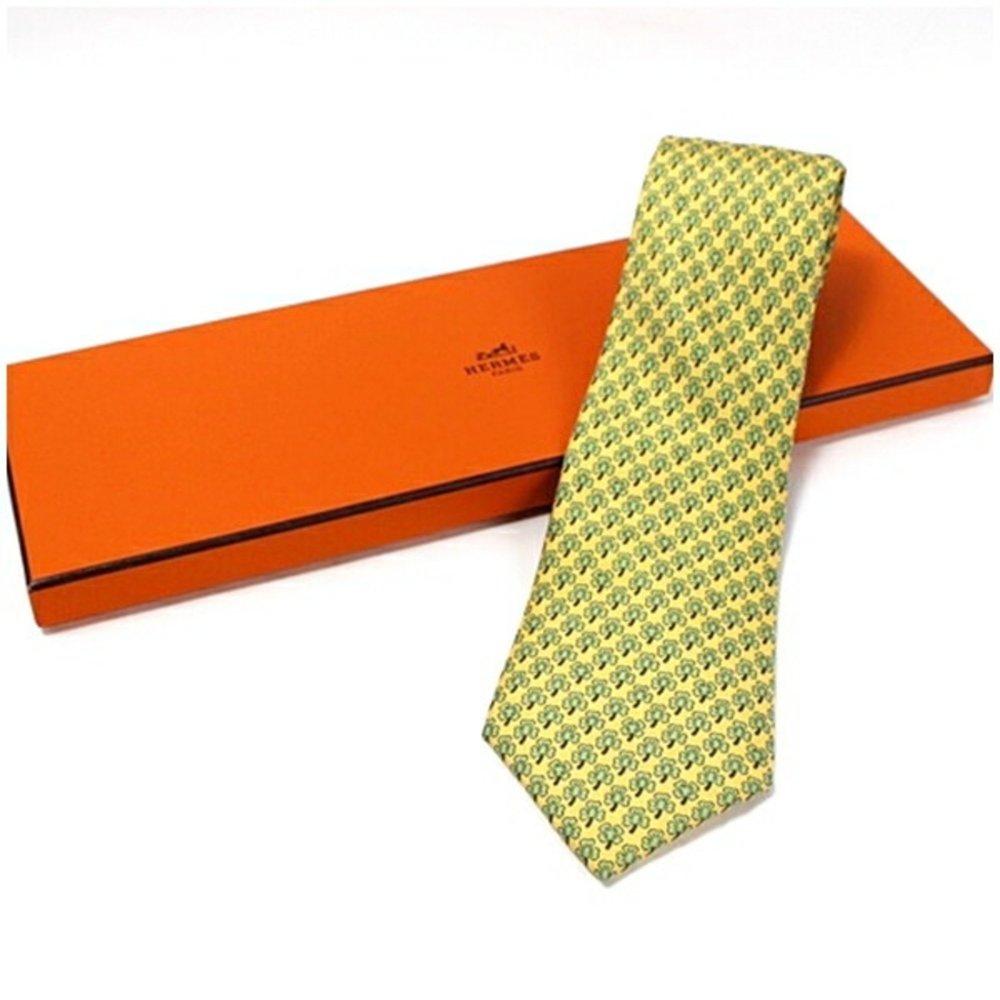 Hermes Silk Tie HERMES Men's